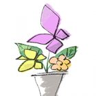 フリーイラスト（無料素材）花瓶の花