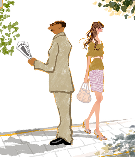 恋する部長　バス停