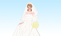 作品NO.F188　ウェディングドレス,花嫁,結婚,バージンロード,教会